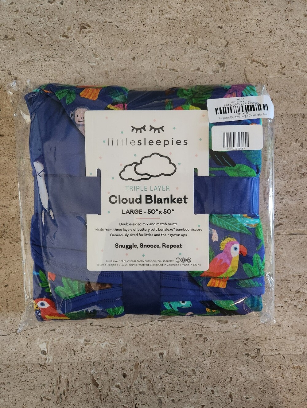 Little Sleepies Tropical Escape Cloud Blanket, NWT